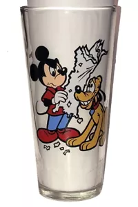 Vintage 1978 Disney Pluto Pepsi Character Glass Mickey Mouse Angry With Pluto - Picture 1 of 2