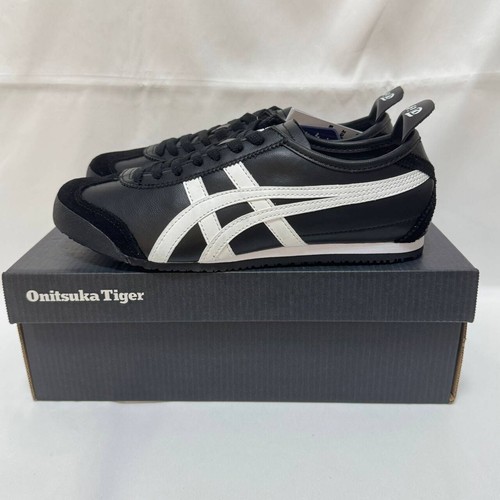 ASICS Controlla Descrizione Taglie 23 5 28cm Onitsuka Tiger Sneakers MEXICO 66 Nero Bianco