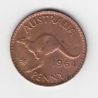 1964m Australia Elizii Penny - Very Nice Vintage Coin