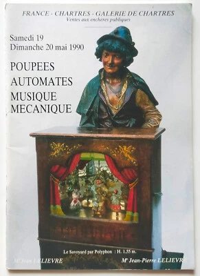 Catalogue Vente POUPEES, AUTOMATES, MUSIQUE MECANIQUE – 19 et 20 mai 1990 - Photo 1/4