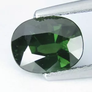 1.94Cts Genuine Natural Greenish Green Sapphire Oval Shape 8.3x6.5mm Loose Gem - Picture 1 of 4