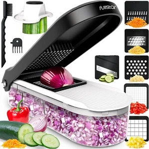 Vegetable Chopper Cutter Mandoline Slicer Cheese Grater - Food Onion Salad Veggi - Picture 1 of 7