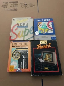 Commodore Amiga - Productivity Software Deluxe Paint SuperBase Fonts and Borders - Picture 1 of 16