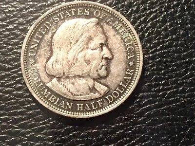 1893 columbian exposition half dollar Beautiful Toning Proof Like!!!! - Image 1 of 3