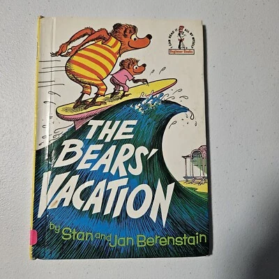  Vintage 1968 The Berenstain Bears Vacation Dr. Seuss Beginner Books - Image 1 of 4