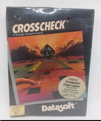Commodore 64 / 128 Crosscheck A Strategy Crossword Game * Vintage 1986 Brand New - Image 1 of 4