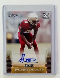 2020 Leaf Draft Stanford Samuels Auto Gold #BA-SS3 - Picture 1 of 3