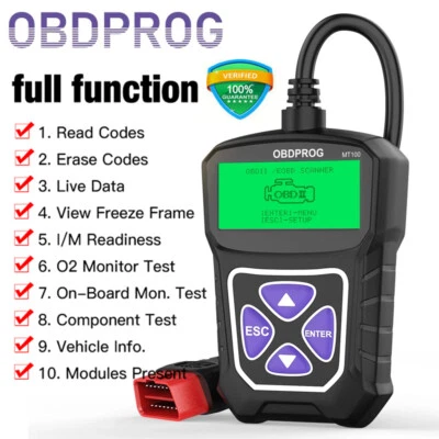Universell Diagnosegerät OBD2 MotorDiagnose Fehlercode Lesegerät Auto Scanner - Bild 1 von 4