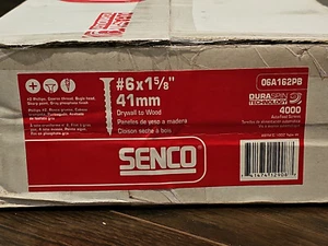 SENCO Duraspin 06A162PB #6 1-5/8 in. Collated Drywall to Wood Screws 4,000-Pack - Picture 1 of 2