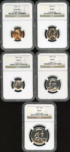 1959 U.S. Mint Set of 5 Coin Proof Set PF 67 NGC lot - Bild 1 von 2