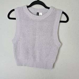 DIVIDED Lavender Purple Pastel Pullover Sweater Vest Size XS Juniors New - Picture 1 of 6