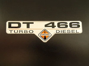INTERNATIONAL DT 466 TD EMBLEM SUPERSIZED SATIN - Picture 1 of 4