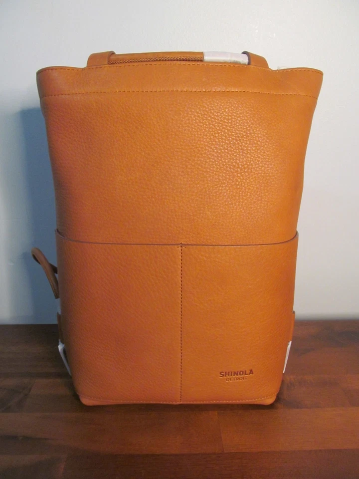 Shinola Detroit, Mochila para Mujer con Bolsillo con Cordón Top Grano Sillín Cuero-NUEVA CON ETIQUETAS Foto 1 de 4