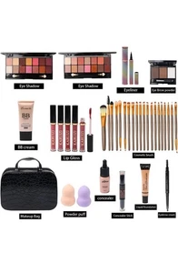 MTDXILTAI All in One Makeup Kit - 2X14 Eyeshadow Palette, Liquid Foundation, Eye - Picture 1 of 7