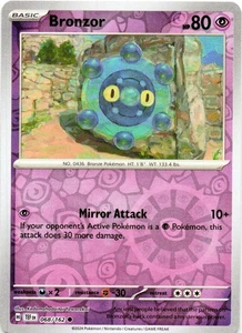 Bronzor 068/162 - REVERSE HOLO - SV05: Temporal Forces - NM - Picture 1 of 2