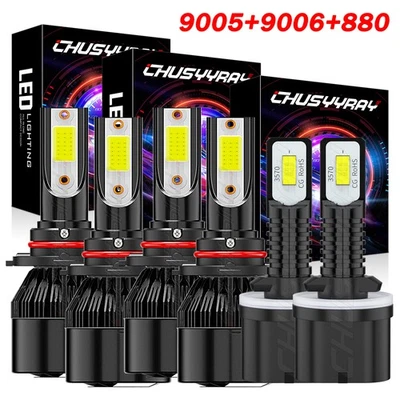 Se adapta a Saturn SW1 SW2 1996-2001 FAROS LED Kit de bombillas antiniebla altas/bajas 6000K Foto 1 de 4