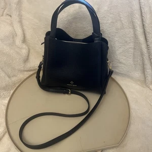 Nanette Lepore Handbag Satchel Crossbody Convertible Purse Black Evelyn - Picture 1 of 7