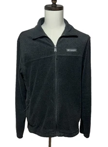 Columbia Jacket Mens Large Gray Fleece Steens Mountain Full Zip Outdoors Hiking - Picture 1 of 10