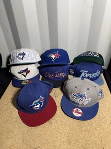 Lot of 8 MLB Baseball Caps Hats Snapback Fitted Blue Jays - Picture 1 of 3