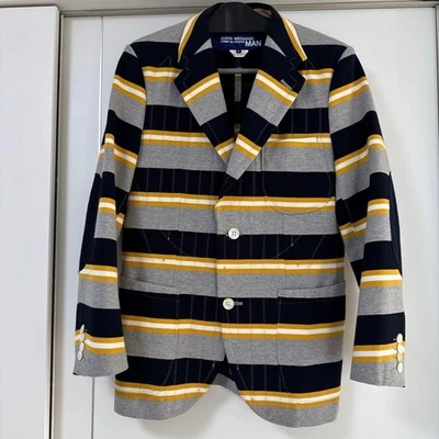 JUNYA WATANABE COMME des GARCONS в полоску пот куртка хлопок мужчин б/у Японии - Изображение 1 из 4