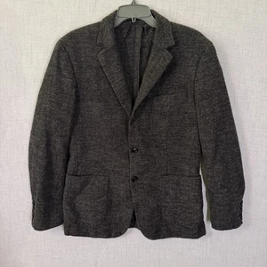Reiss Knit Blazer Jacket Men’s 40R Casual Wool Nylon Stretch Dark Gray - Picture 1 of 11