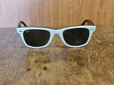 VINTAGE RAY BAN RB 2140 956 ACETATE WAYFARER SUNGLASSES MADE IN ITALY 50/22  - Immagine 1 di 4