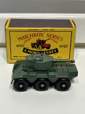 Vintage Matchbox Moko Lesney 67 Saladin Armoured Car Tank Car Diecast England - Image 1 of 4