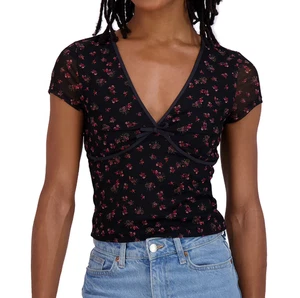 Aeropostale Damen Netz V-Ausschnitt Crop Top - Bild 1 von 4