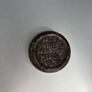 Bellissimo Vintage Pubblicità PAZO UNGUENTO PARIS MEDICINE CO. St Louis TIN - Foto 1 di 5