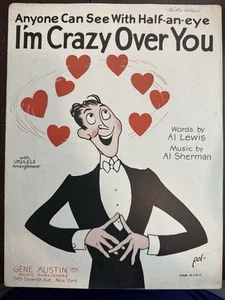 Partituras de Lewis/Sherman B 1928 'I'm Crazy Over You' - Imagen 1 de 2