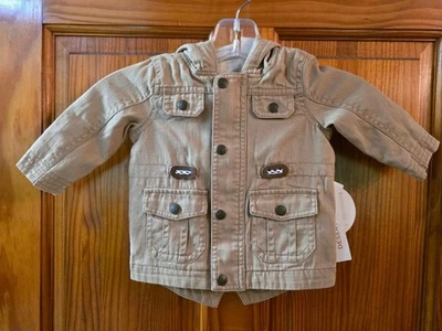 Koala Kids Toddlers Tan Hooded Jacket Size 3-6 Months - Image 1 of 4