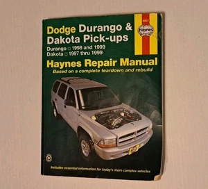 Haynes Repair Manual Dodge Durango & Dakota Pickup Trucks 1997-1999 #30021 - Foto 1 di 3