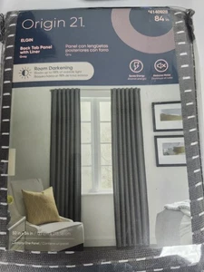 ORIGIN 21 ELGIN 50" X 84" GRAY ROOM DARKENING CURTAIN 1 PANEL 4140928 - Picture 1 of 2