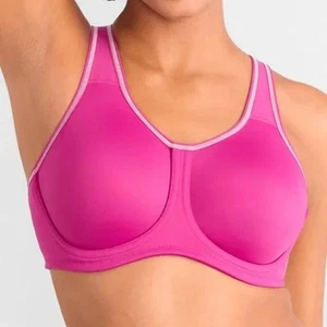 Sujetador deportivo WACOAL 855170 SIMONE ~ ROSA INTENSO 659 varias tallas disponibles ~ NUEVO CON ETIQUETAS $76 - Imagen 1 de 12