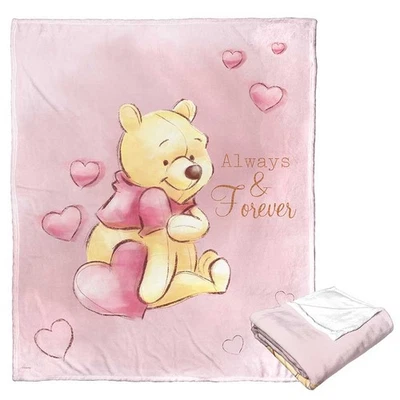 Disney Winnie the Pooh Love Always Pooh Silk Touch Throw Blanket - Image 1 of 3