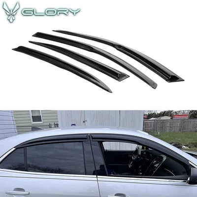 Se adapta a 13-16 Chevy Malibu/16 Malibu Limited estilo Mugen viseras de ventana protectores de lluvia Foto 1 de 4