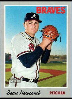 2019 Topps Heritage #17 Sean Newcomb - Image 1 of 2