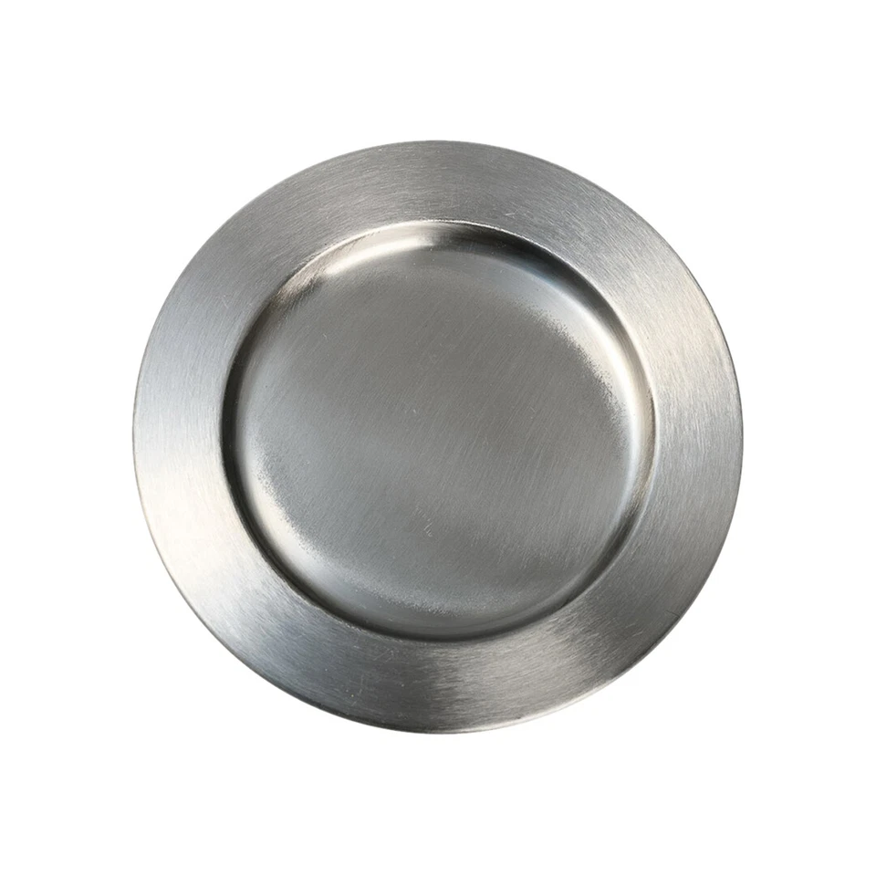 Teller Edelstahl Matt Ø 17cm Kerzenhalter Kerzenteller Untersetzer Tischdeko - Bild 1 von 1