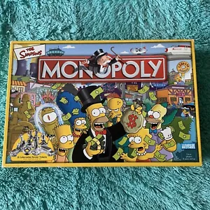 Vintage The Simpsons Monopoly Board Game Parker Brothers 2003 100% complete - Picture 1 of 10