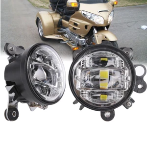 Projector LED Fog Lights Assembly For Honda Goldwing GL1800 F6B Valkyrie 2001-17 - Foto 1 di 12