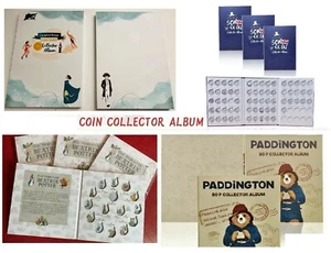 2025 NEU UK 50p £2 BEATRIX POTTER 50p Münzsuche Sammler Album Ordner Weihnachtsgeschenk - Bild 1 von 20