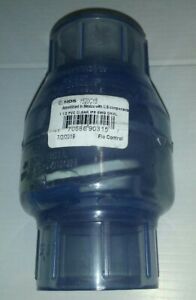 NDS 1-1/2" PVC CLEAR IPS SWING CHECK VALVE, 1520C15, NEW, FREE SHIPPING