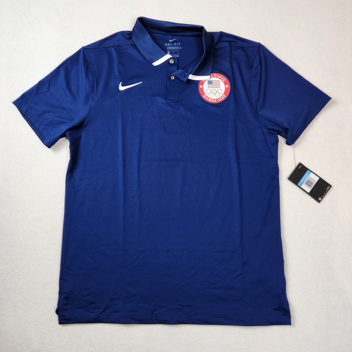 Nike DRI-FIT ポロシャツ M アメリカ　米国　USA オリンピック Nike Dri-Fit Team USA Basketball Polo Shirt Mens LARGE Dream