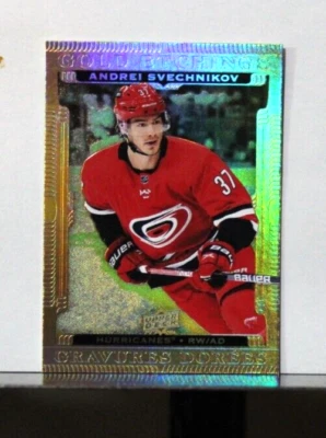 2022-23 Andrei Svechnikov Tim Hortons Gold Etchings Insert #G4 - Image 1 of 2