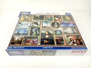 White Mountain 1000 Piece Jigsaw Puzzle Great Paintings BRAND NEW - SEALED! - Picture 1 of 4