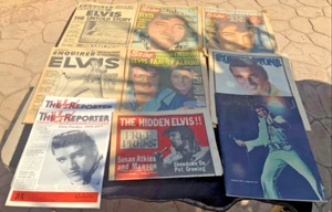Elvis Presley lotto di (10) riviste tabloid 1977 NATIONAL INQUIRER STAR ROLLING - Foto 1 di 7