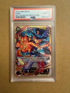 PSA 10 Gem Mint 500 Years Sabo Secret Rare OP07-118 One Piece TCG English 2024 - Picture 1 of 2