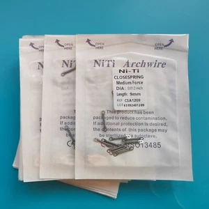 50 piezas resorte helicoidal dental niti aleación de ortodoncia 0,012 9 m fuerza cierre - Imagen 1 de 5