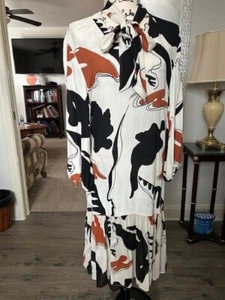 Zara Tri Color, Long Sleeve Dress, Size US M - Picture 1 of 3