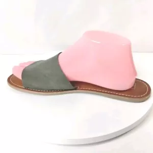 Beach by Matisse Cabana Damen-Pantoletten grau Freizeit-Wildleder-Sandalen Größe 9M - Bild 1 von 8
